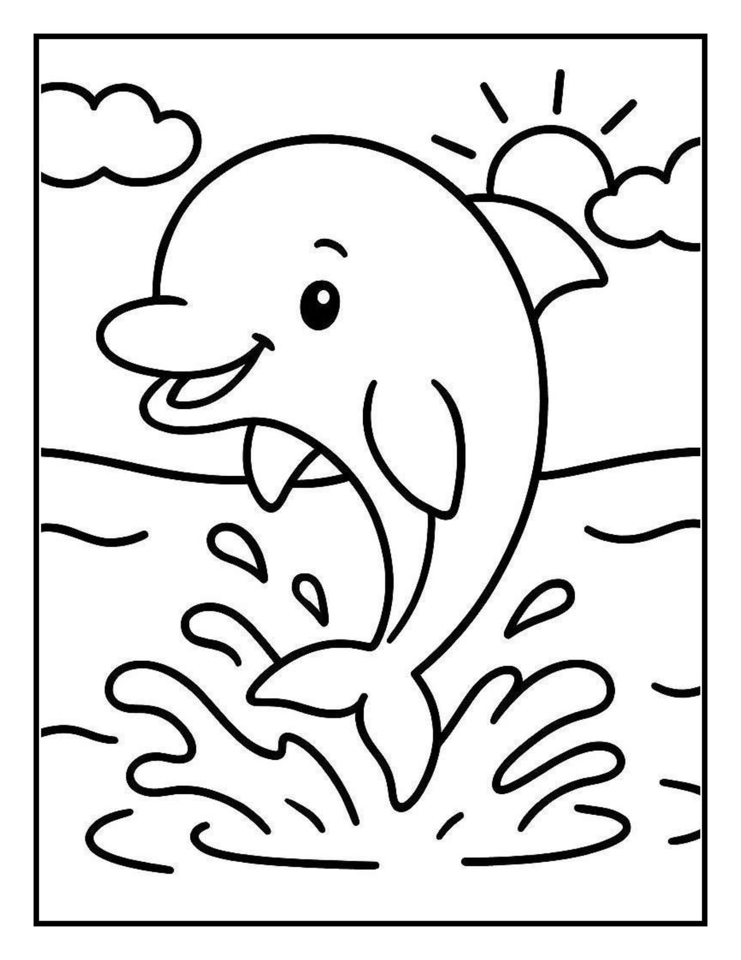 Cute Animal Friends - Printable Coloring Book for Kids ( Age 4-6)