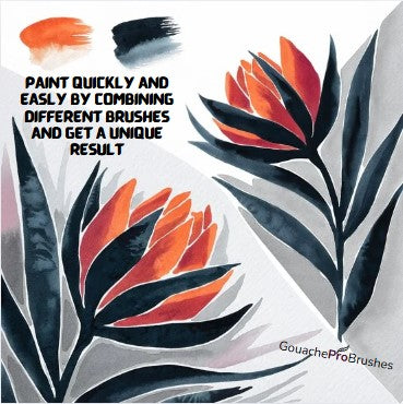 Digital Gouache Kit-GouacheProBrushes